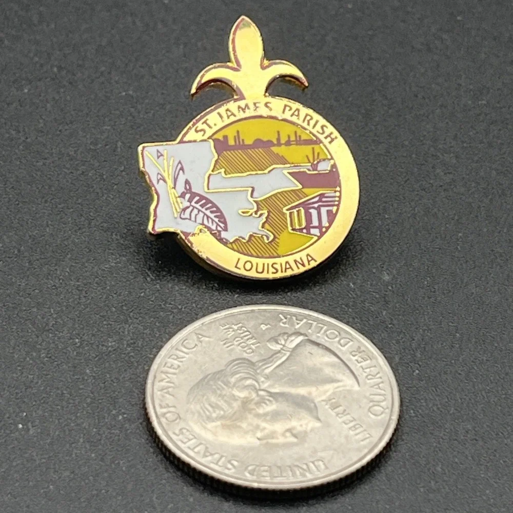 St.‎ James Parish Louisiana USA Lapel Hat Pin